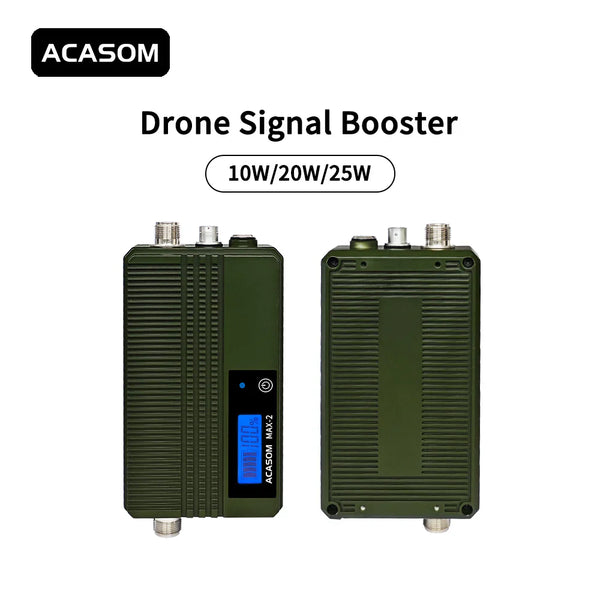 ACASOM MAX-2 1.2GHz Drone Signal Booster - 10W 20W 25W Signal Amplifier Portable  FPV Range Extender