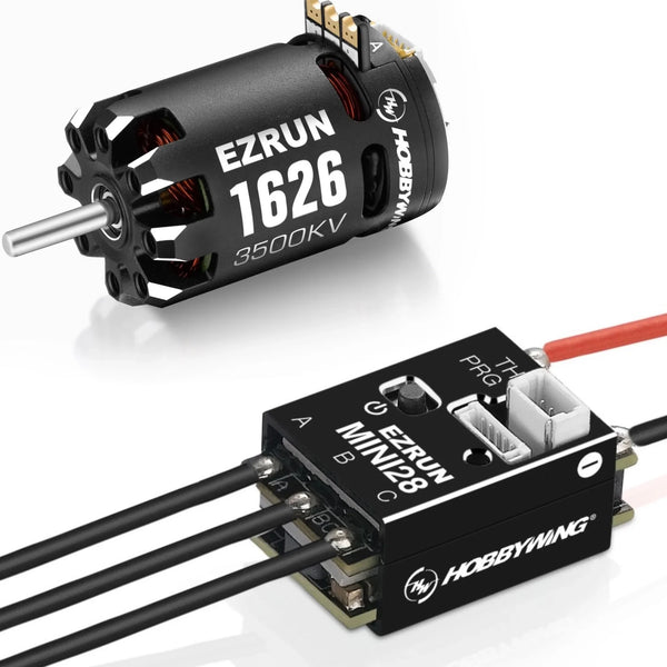 Hobbywing EZRUN Mini28 Combo - EZRUN 1626 Sensored Motor with EZRUN Mini28 ESC for RC Car Trucks