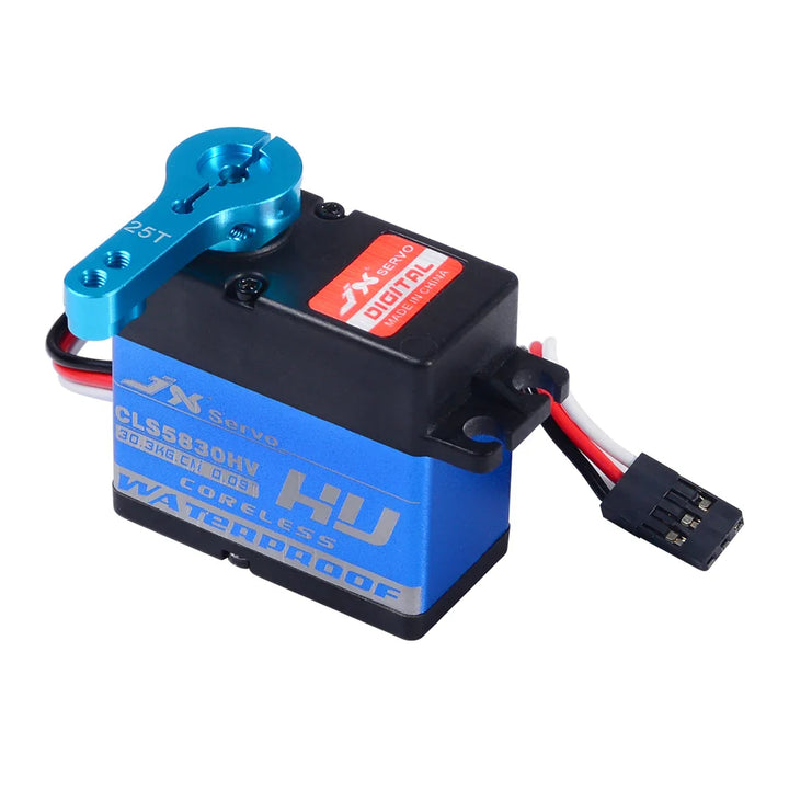 JX Servo CLS5830HV - 8.4V 30kg 0.09 sec/60° 58g Full Waterproof HV Cor ...