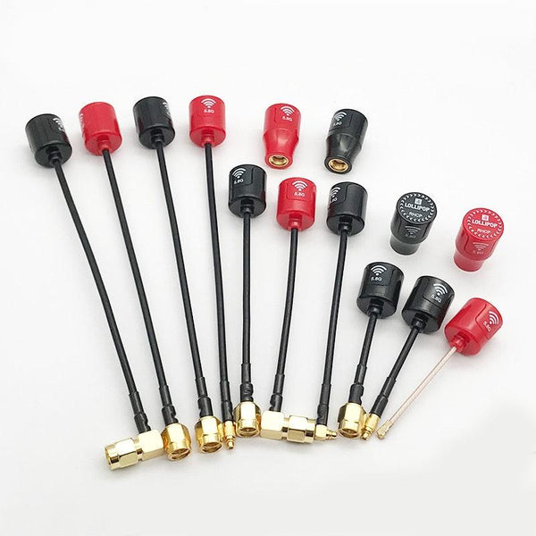 Lollipop 4 Smaller and lighter 5.8G 2.5dBi Gain RHCP Antenna SMA RP-SMA MMCX UFL Connector For RC FPV Racing Drone Model