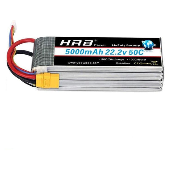 HRB Lipo Battery 6S 22.2V 5000mah - 5200mah 50C XT90 EC5 XT60 T XT90S AS150 XT150 RC Drone FPV Airplanes Helicopters Car Boat Truck Parts