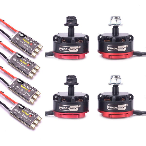 RS2205 2300KV 2205 CW/CCW Brushless Motor & FVT Littlebee 30A BLHeli-s SPRING ESC for FPV Racing Quad Motor FPV Multicopter