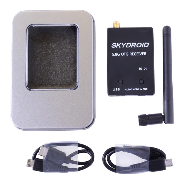 Skydroid UVC Single Control Receiver - OTG 5.8G 150CH Channel FPV Receiver Video Transmission Downlink Audio For Android phone