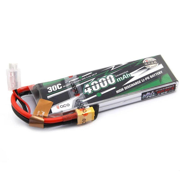 Gens ACE Lipo Battery 2S 7.4V 800mAh 1000mAh 1300mAh 1800mAh 2200mAh 2400mAh 2700mAh 4000mAh 30C 45C with T/XT60 Plug