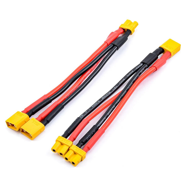 FPV Drone Battery Charger Cable - XT30 XT-30 Female / Male Parallel cable wire Y lead 18AWG 10CM