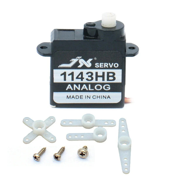 JX Servo PS-1143HB - 4.8-6.0V 0.55kg 0.08sec/60 3.7g Plastic Gear Mini Coreless Analog Servo JR Plug For Fixed-wing Helicopter RC Model