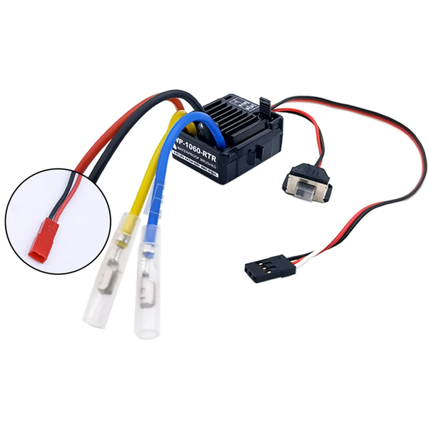 HobbyWing QuicRun 1060 RTR 60A Brushed Electronic Speed Controller ESC For 1:10 RC HSP Car Waterproof RC Car Axial scx10