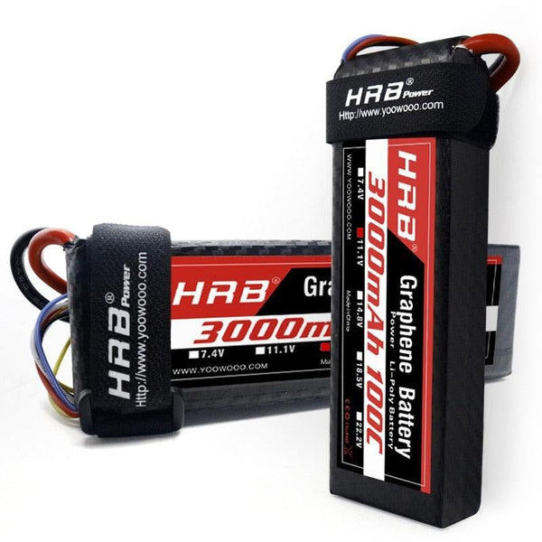 HRB Graphene 2S 7.4V 3000mah Lipo Battery - 3S 11.1V 4S 14.8V 5S 18.5V 6S 22.2V 100C XT90 XT60 Deans T EC5 RC Car Airplanes Parts