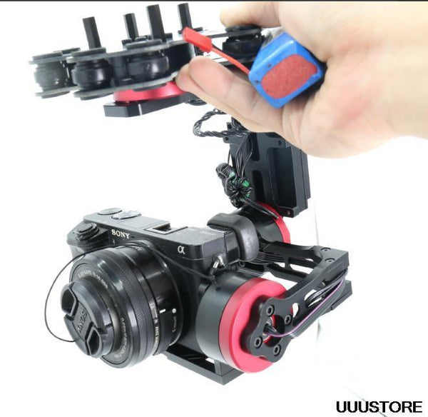 UUUSTORE 3 Axis Brushless Camera Gimbal w/32bit Alexmos Controller Motor for RC bmpcc Sony NEX5/6/7 BMPCC G4 Aerial Photography