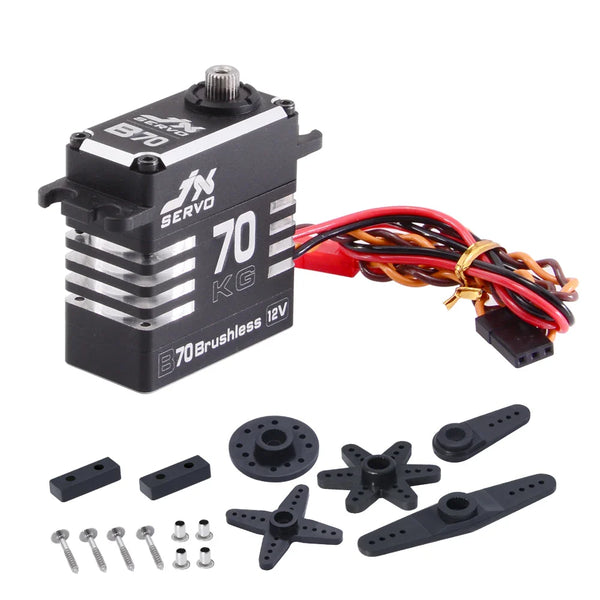 JX Servo B70 - 12V 72KG Full Metal Brushless High Quality Servo for RC Racing Drone Spare Part