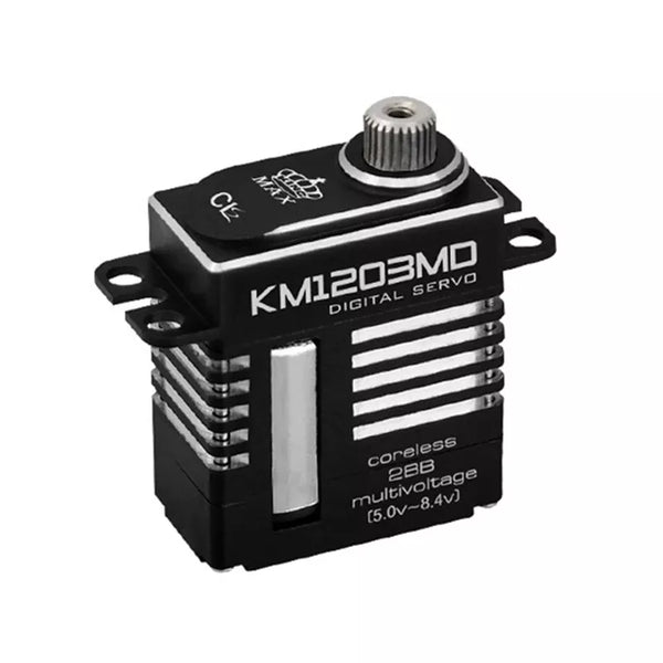 Kingmax KM1203MD - 4.8V~8.4V 6kg-10.5kg.cm DC 20g digital metal gears mini servo for 450-480 class helicopter swashplate 30E fixed-wing