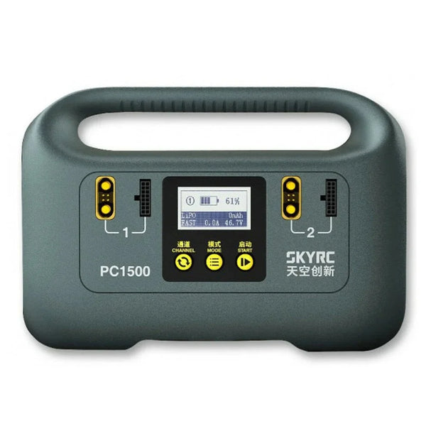 SKYRC PC1500 Battery Charger - 25A 12/14S 1500W Fast AC CAN LiPo/LiHV LCD Portable Power Station for RC Drones Outdoor Camping Emer