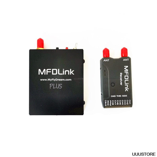 MFDLink TS4047 - 50KM Long Range System Rlink 433Mhz 16CH 1W RC UHF System Transmitter w/8 Channel Receiver TX+RX Set For fpv drone