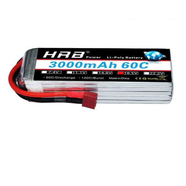 HRB 5S 18.5V Lipo Battery 3000mah - XT60 T Deans EC5 XT90 XT90-S Female RC FPV Airplanes Quadcopter Heli Drone Car Boat Parts 60C