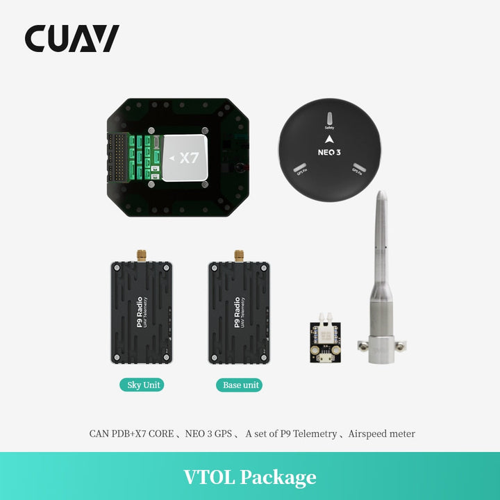 CUAV VTOL Kit Set X7 Core Carrier Board - With NEO 3 GPS P9 Telemetry ...