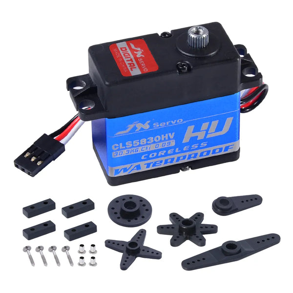 JX Servo CLS5830HV - 8.4V 30kg 0.09 sec/60° 58g Full Waterproof HV Coreless High Quality Servo For Car Crawler TRX4 SCX10 RC Boat RC Model