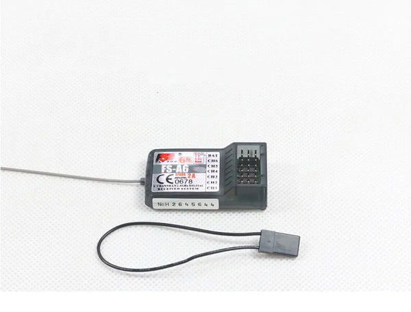 Flysky FS-A6 2.4G 6CH Receiver - For Flysky Transmitter Controller FS-I10 FS-I6 FS-I4 GT2E GT2F GT2G