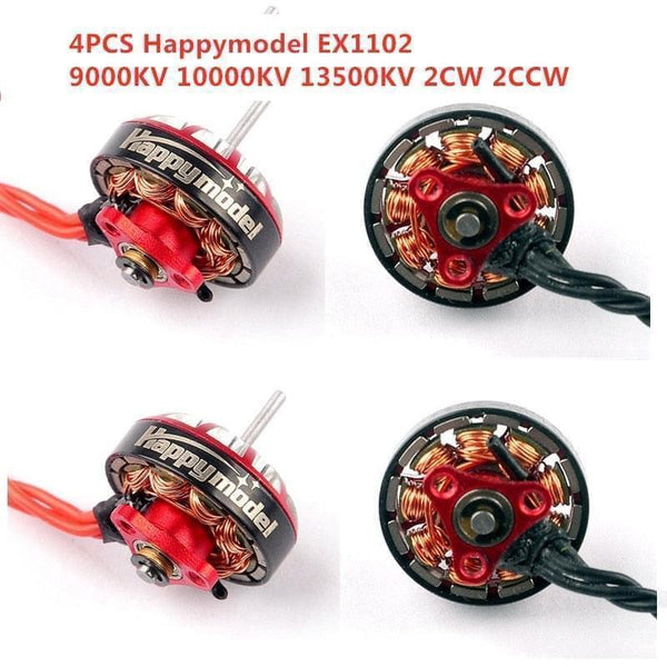 1/2/4PCS/Lot Happymodel EX1102 9000KV 10000KV 13500KV 2-3S Brushless Motor Original for Mobula7 HD RC Drone Spare Part DIY Accs