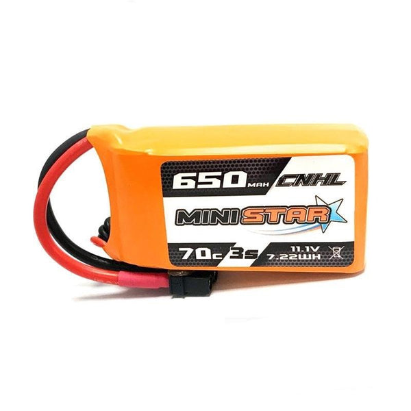 3PCS CNHL 11.1V 650mAh Lipo 3S Battery for FPV -  70C Ministar Series XT30 For Mini Quad FPV Drone Quadcopter Helicopter Airplane