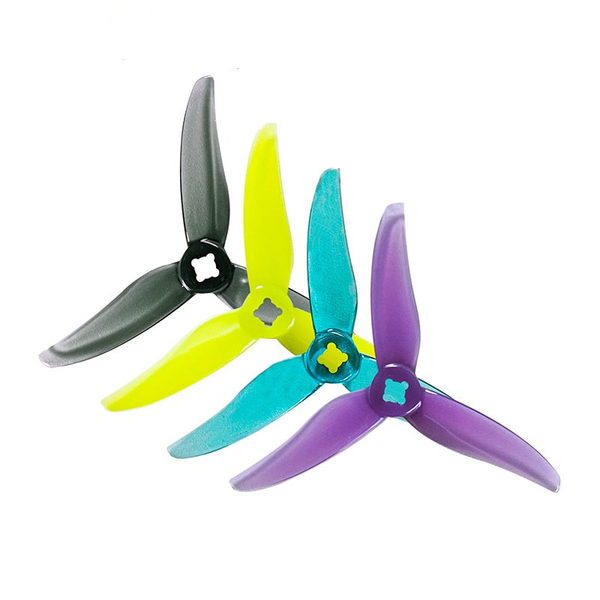 12 Pairs Gemfan Hurricane 3520 2.5inch PC 3-Blade Propeller - For RC FPV Racing Freestyle Drone Replacement DIY Parts