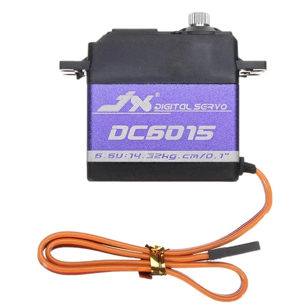 JX Servo DC6015 - 15kg 0.1sec 6.6V Aluminium Shell Metal gear Core Digital Standard for RC plane car crawler 1/8 1/10 DS3325MG