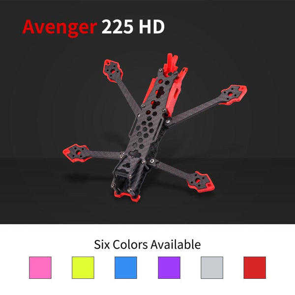 5-Inch FPV frame Kit - Avenger 225HD carbon fiber quadcopter fpv drone frame for Protection HD Digital System drones