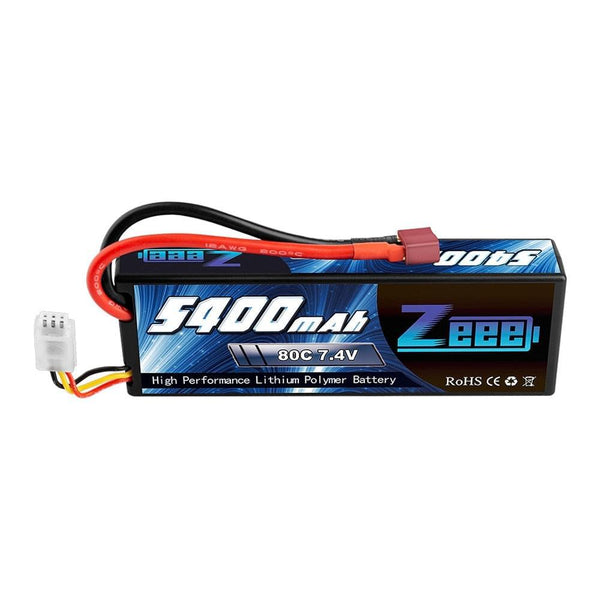 1/2units Zeee 5400mAh 80C 2S 7.4V Lipo Battery  - Hardcase with Deans Plug RC Lipo Battery for RC Car Boat Truck Drone Helicopter FPV Battery