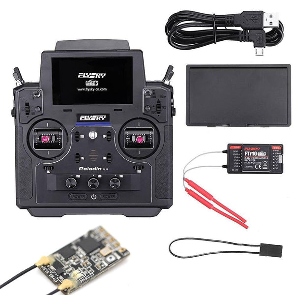 Flysky FS-PL18 Paladin 2.4G 18CH Radio Transmitter with FS-FTr10 FS-FTr16S Receiver for RC FPV Racing Drone Airplane Fixed Wing