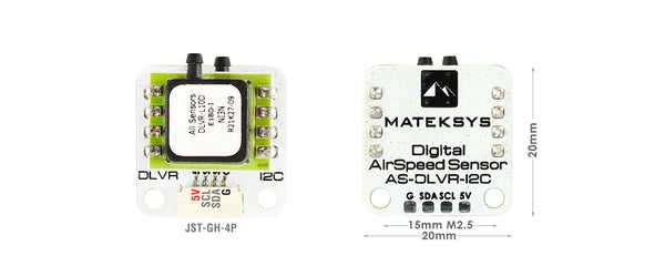 Mateksys Matek Systems DIGITAL AIR SPEED SENSOR AS-DLVR-I2C ArduPilot RC Multirotor Airplane Fixed-Wing FPV