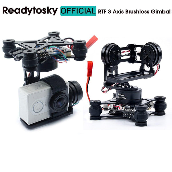 RTF 3 Axis 3Axis Brushless Gimbal - / 2204 2208 140kv Motor / Storm32 Controlller for Gopro 3 4 Runcam3 Walkera X350 Xiaomi SJ4000