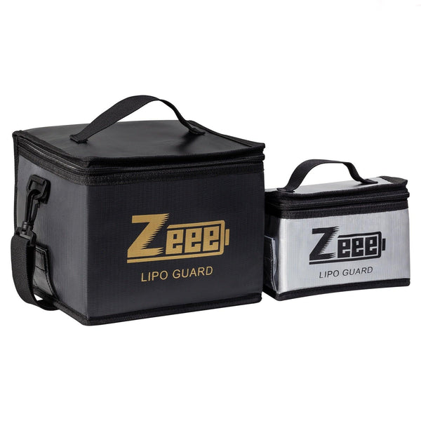 2 Size Zeee Lipo Bag - Fireproof Explosionproof Portable RC Car Lipo Battery Storage Safety Bag Specialized Fire Guard Accessories