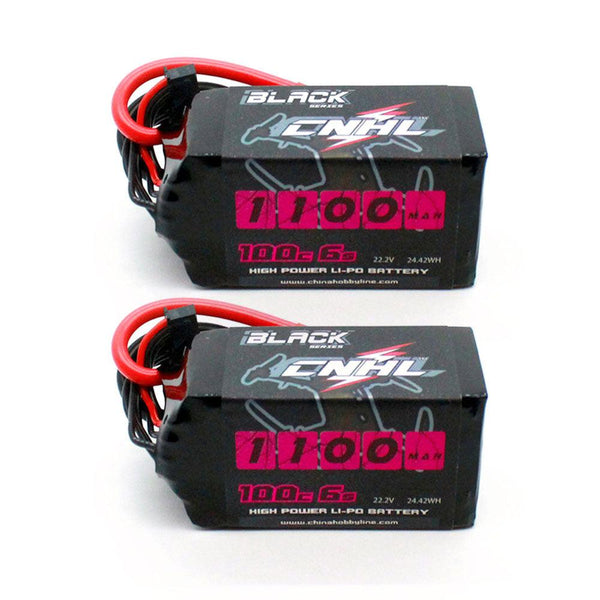 2PCS CNHL 4S 6S 14.8V 22.2V Lipo Battery With XT60 1100mAh 1300mAh 1500mAh 100C  Battery For FPV Airplane Drone Quadcopter Helicopter