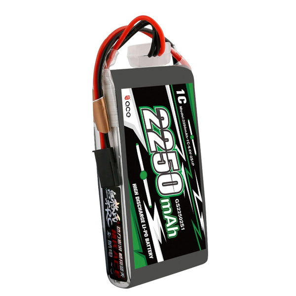 Gens ace 2250mAh 6.6V 2S 2S1P LiFe Battery Pack with BBL1 Futaba 3P Plug for 4PLS T8J Remote Control