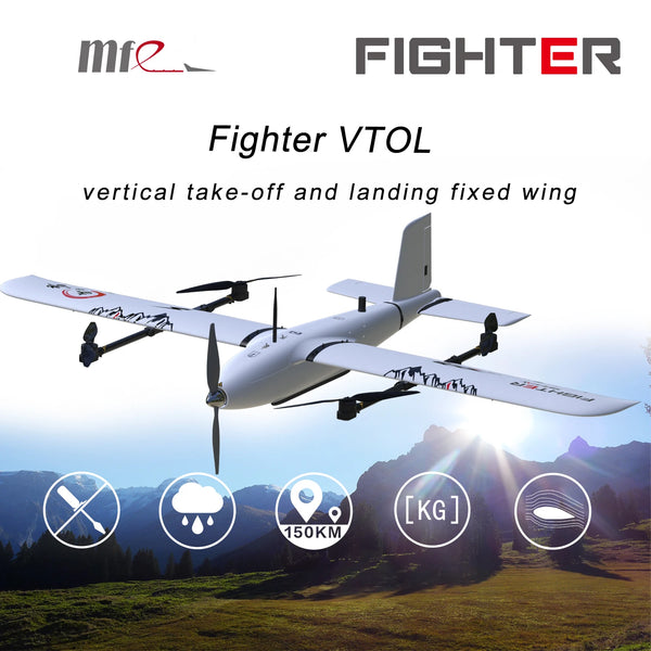 Makeflyeasy Fighter VTOL Fixed Wing Carrier Composite Wing VTOL Aerial Survey 4+1 Mapping