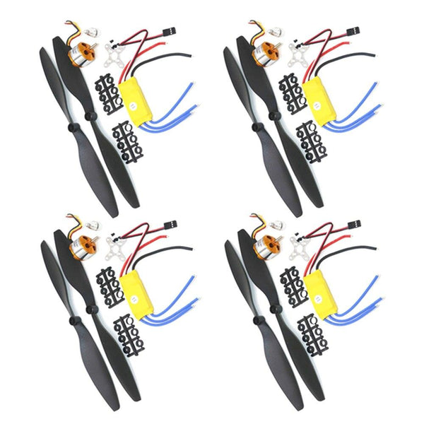 4set/lot A2212 1000KV Brushless Outrunner Motor +30A ESC+1045 Propeller Quad-Rotor Set for RC Aircraft Multicopter