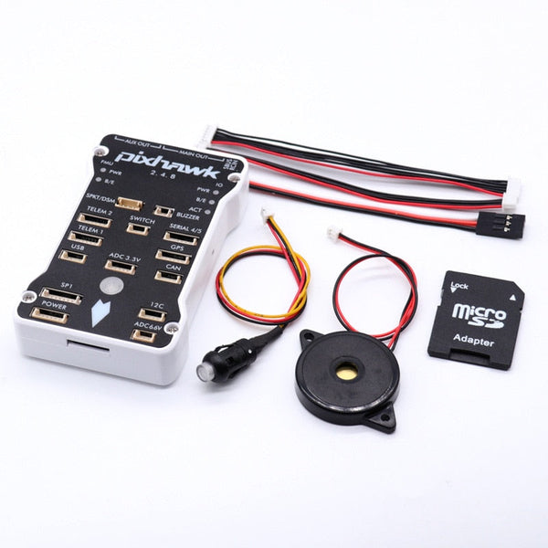 Pixhawk PX4 Autopilot PIX 2.4.8 32Bit Flight Control - with PX4FMU PX4IO Safety Switch Buzzer 4G SD for DIY RC Drone Multirotor