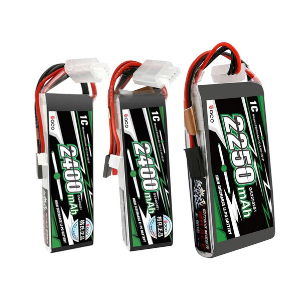 Gens ace 2250/2400mAh 6.6V/7.4v/11.1v 2S/3S LiFe Signal Battery Pack with BBL1 Futaba 3P Plug for 4PLS T8J Remote Control