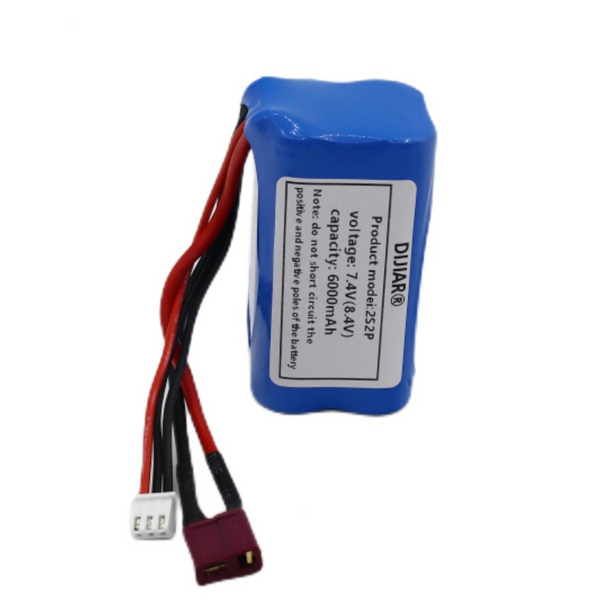 7.4V 6000mAh 18650 lipo battery For Udi U12A Syma S033g Q1 H100 H101 H102 H103 FT009 rc boats model parts EL-3P/T Plug/3P /XT60