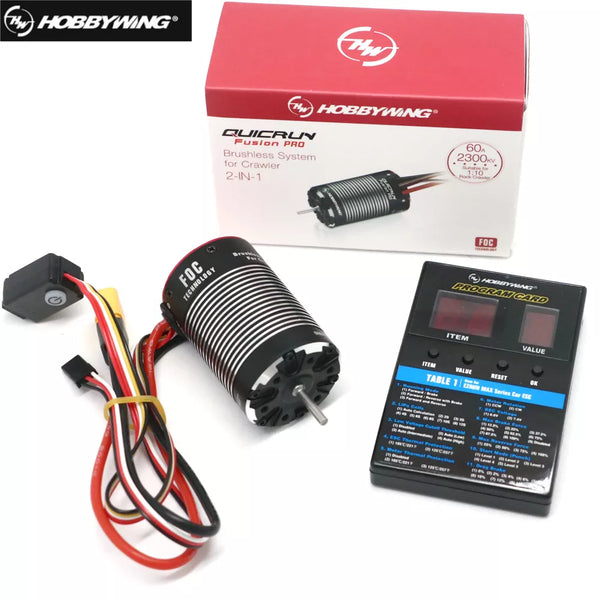 HobbyWing QuicRun Fusion Pro - 540 2300KV Brushless Sensory Motor Built In 60A ESC 2 in 1 for RC 1/10 Climbing Car