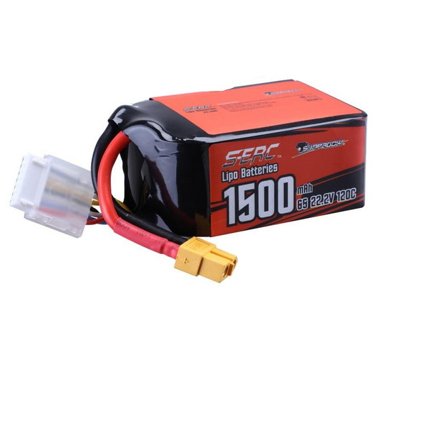 SUNPADOW 6S 22.2V 1100mAh 1300mAh 1500mAh 120C Lipo Battery with XT60 Plug for RC FPV Helicopter Airplane Drone Quadcopter Hobby