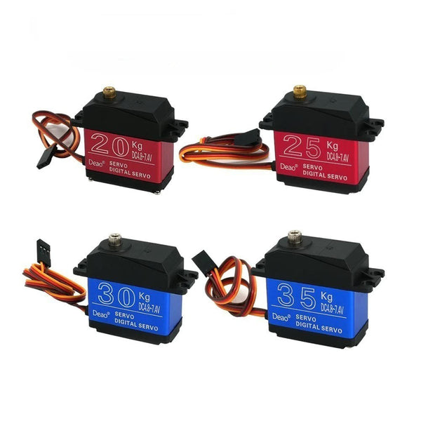 Deao 20kg 25kg 30kg 35kg Servo - 180° 270° High Torque Digital Servo Waterproof  Metal Gear 25t Rc Truck Mechanical Arm