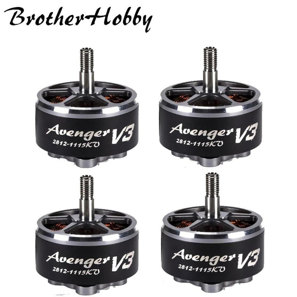 Brotherhobby Avenger 2812 V3 900KV / 1115KV Brushless Motor 5-8S Titanium Alloy hollow shaft 7-9inch Propeller for RC FPV Drone