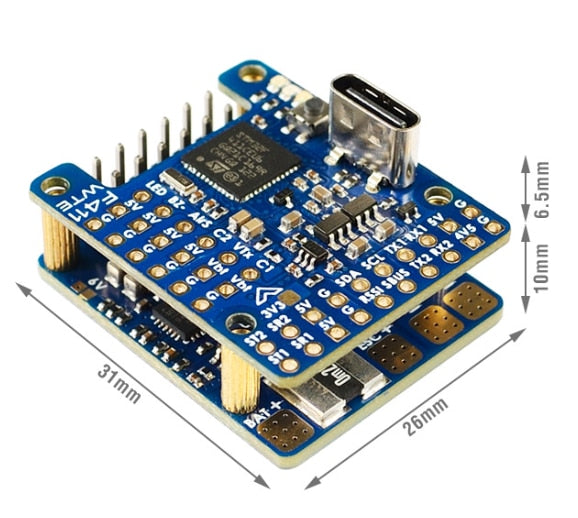 MATEK F411-WTE - Mateksys FLIGHT CONTROLLER