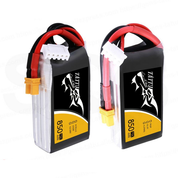 Ace Tattu LiPo Rechargeable Battery 850mAh 75C 45C 3S 4S 1P for RC FPV Racing Drone Quadcopter