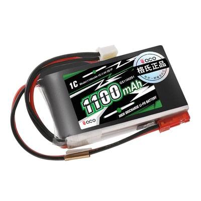 ACE 2S 7.4V 1100mAh 1C lithium battery for FLYSKY transmitter FS-ST8/G7P/GT5 gun control lithium battery