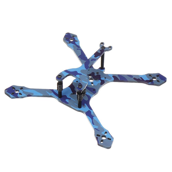 3-Inch FPV Frame Kit - TS130 Wheelbase 135mm Blue Camouflage Silkscreen 3K Carbon Fiber Frame Kit for RC FPV Racing Drone Quadcopter