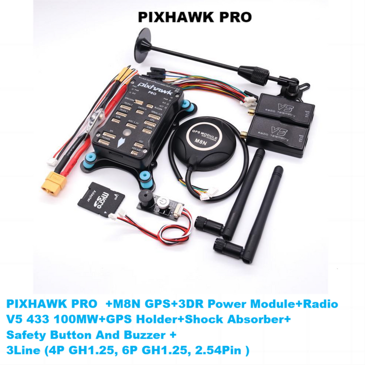 Pixhawk PX4 PRO PIX 32 Bit Flight Controller Autopilot - with 4G SD RC ...