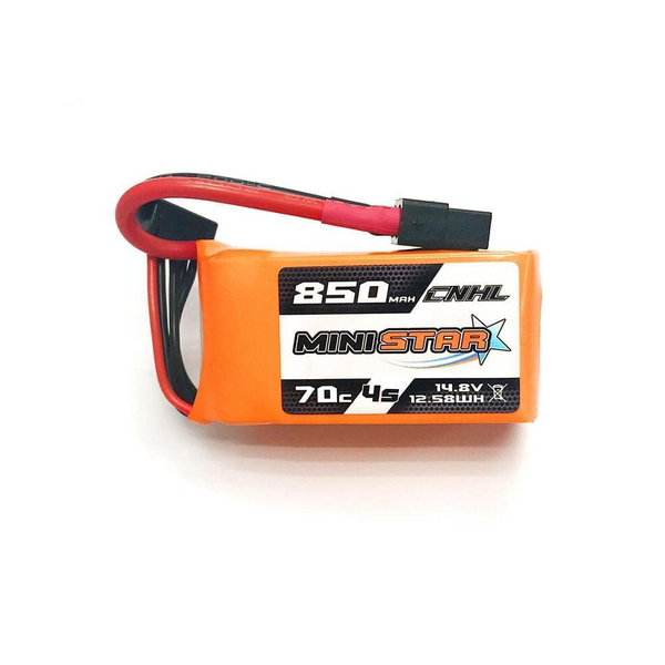 2/4PCS CNHL 4S 14.8V Lipo Battery for FPV - 850mAh 70C MiniStar Series With XT60 Plug For RC FPV Racing Drone Mini Quadcopter Airplane