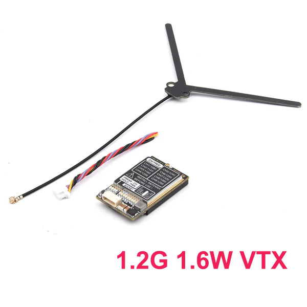 1.2GHz 1.3GHz 1.6W 9CH VTX - 25mW/1600mW 7-28V FPV Transmitter Module for RC FPV Long Range Airplane Drone