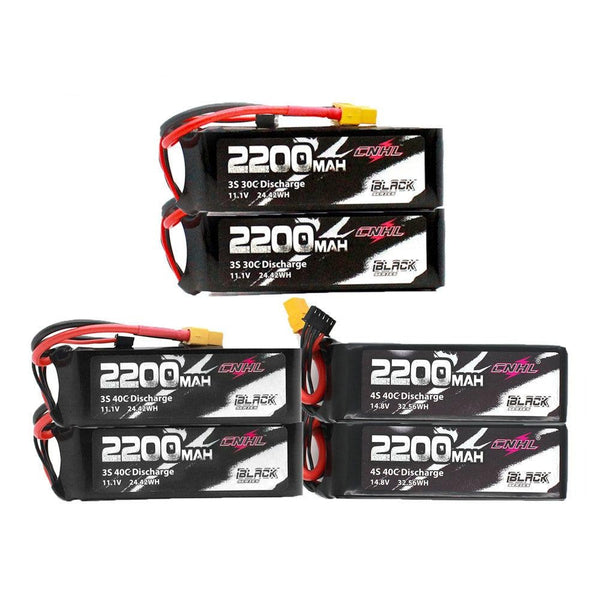 2PCS CNHL 2200mAh Battery - 3S 4S 6S 11.1V 14.8V 22.2V  Lipo Battery  With XT60 Plug For RC Car Airplane Helicopter Quadcopter Hobby FPV Drone Battery